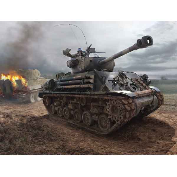M4A3E8 Sherman "Fury" WWII Italeri Scala 1:35
