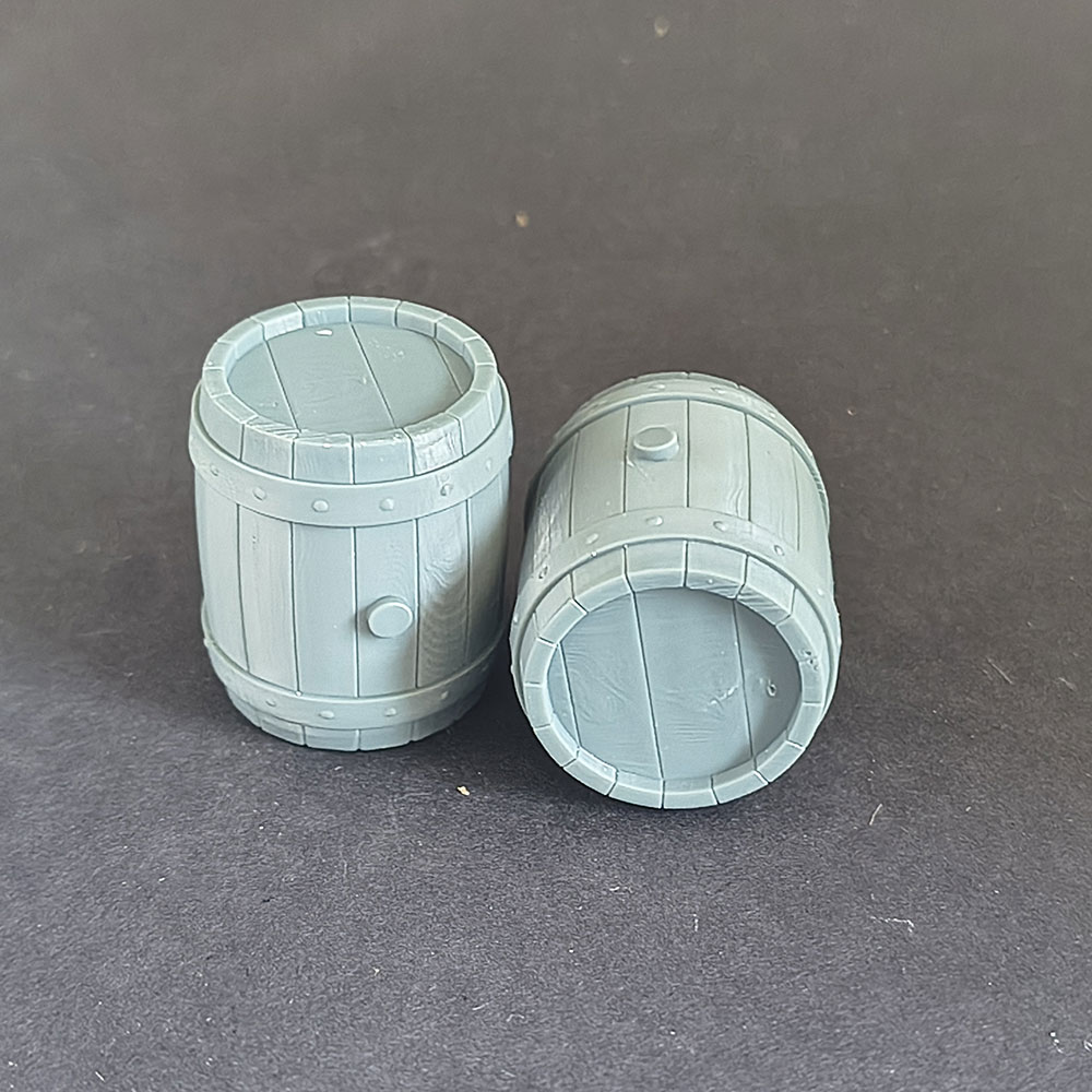 Accessori per diorama modellismo barile in legno in resina